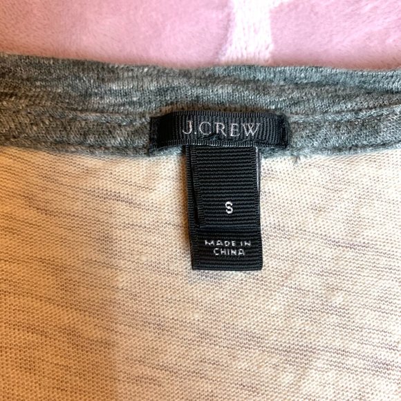 J. Crew linen Amour baseball tee sz S - Picture 3 of 6